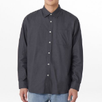 Relaxed Fit Oxford Shirt [Dark Gray]