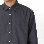 Relaxed Fit Oxford Shirt [Dark Gray]