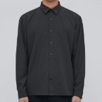 Relaxed Fit Silky Shirt [Dark Grey]