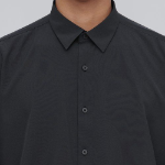 Relaxed Fit Silky Shirt [Dark Grey]