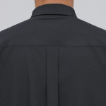 Relaxed Fit Silky Shirt [Dark Grey]