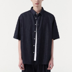 Relaxed Short Sleeve Denim Shirt [Deep Indigo]