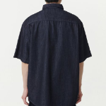 Relaxed Short Sleeve Denim Shirt [Deep Indigo]