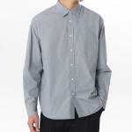 Relaxed Washed Poplin Shirt [Cloudy Blue]
