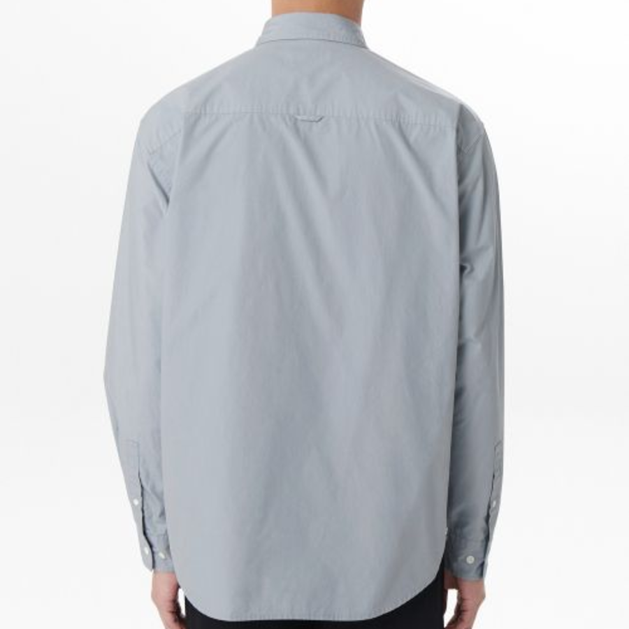 Relaxed Washed Poplin Shirt [Cloudy Blue]