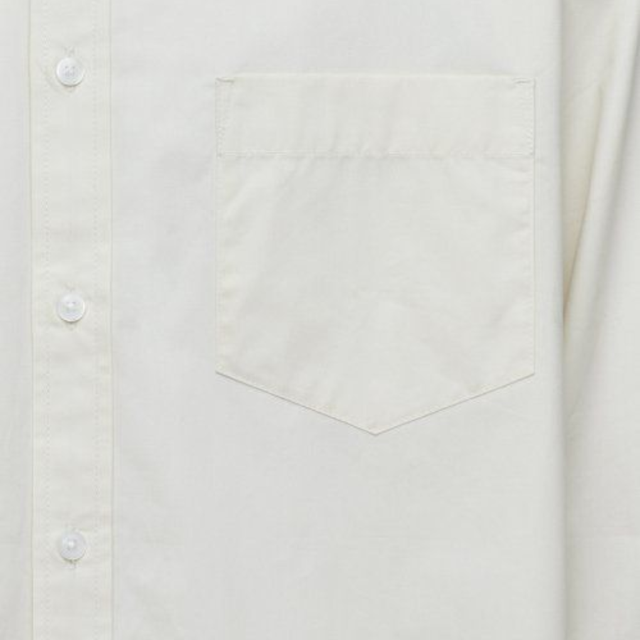 Oversized Poplin Shirt [Cream]
