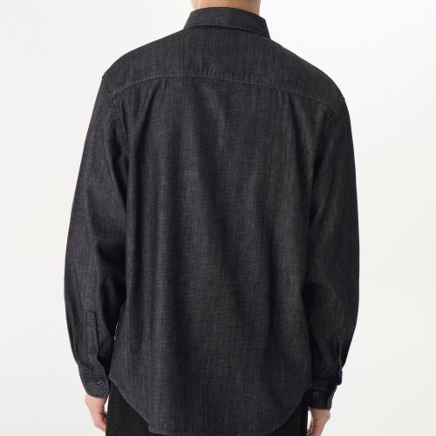 Relaxed Denim Shirt [Black]