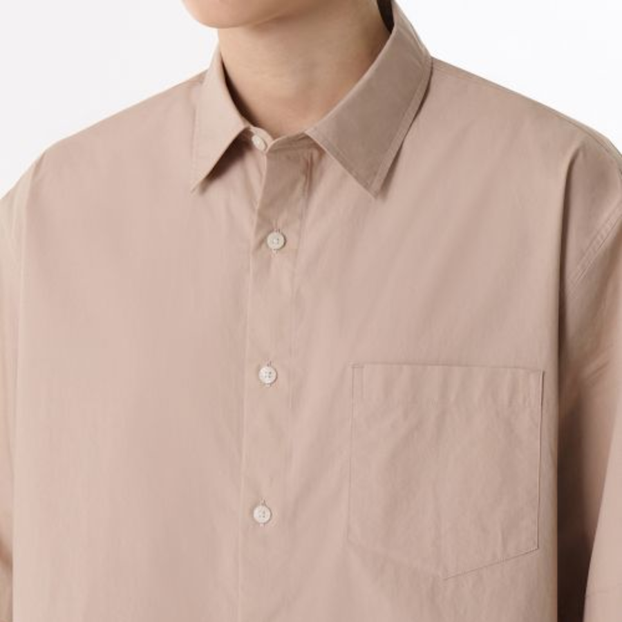 Relaxed Soft Poplin Short Sleeve Shirt [Desert Pink]