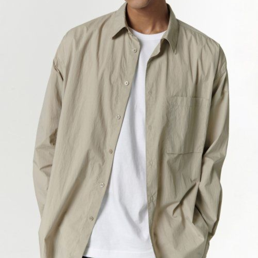City Leisure CN Oversized Shirt [Greyish Beige]
