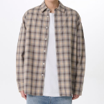 Relaxed Ombre Check Shirt 2 [Brown/Beige]