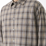 Relaxed Ombre Check Shirt 2 [Brown/Beige]