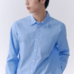 Basic Washed Poplin Shirt [Socks Blue]