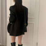 Nuts Two-Button Collar Oversized Jacket/Blazer