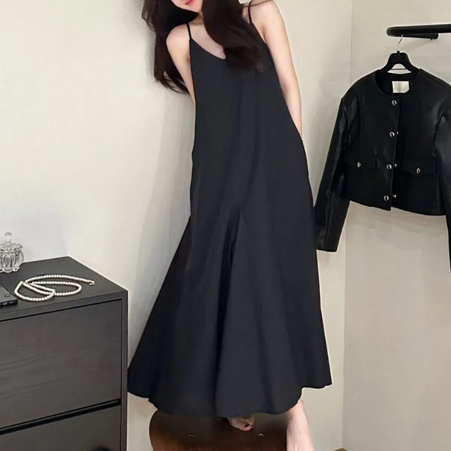 Лёгкое макси-платье на бретелях