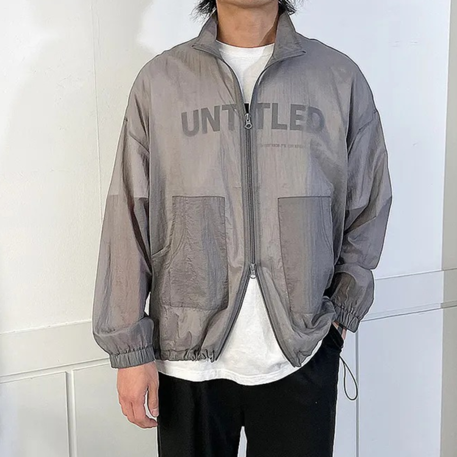 Sheer Wind Zip-Up Jumper – Lightweight Mesh Windbreaker