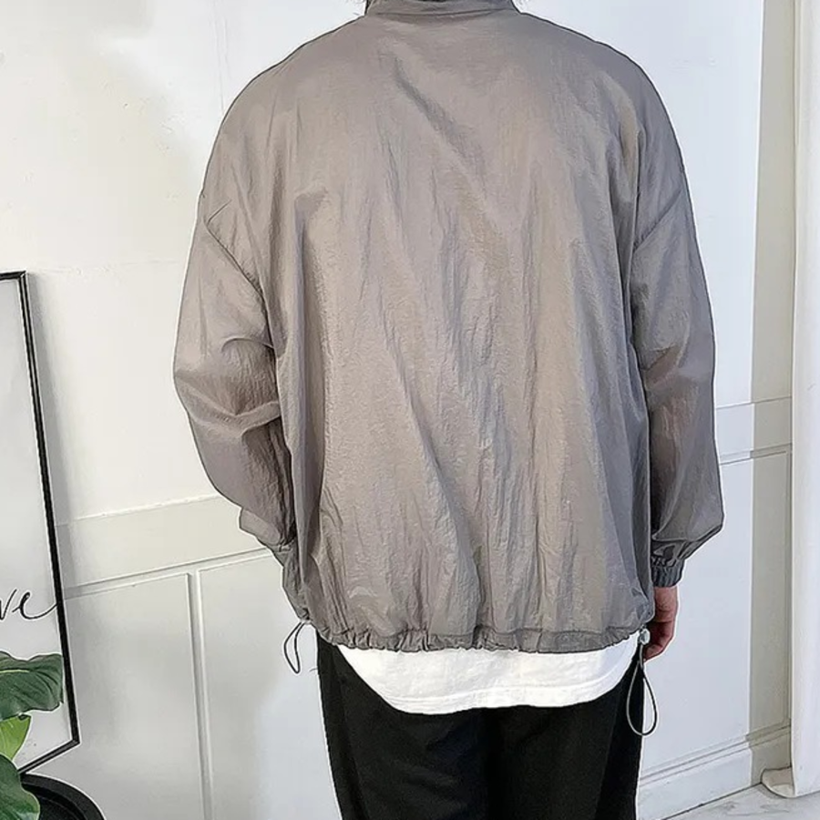 Sheer Wind Zip-Up Jumper – Lightweight Mesh Windbreaker