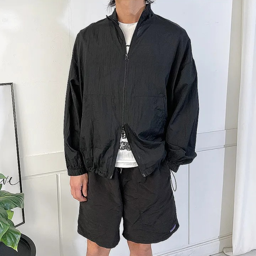 Sheer Wind Zip-Up Jumper – Lightweight Mesh Windbreaker