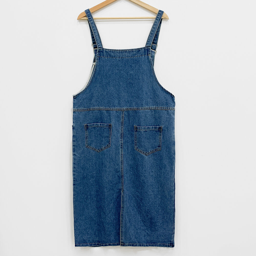 Джинсовый сарафан с лямками