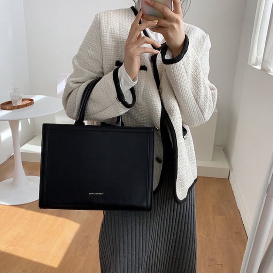 Look&Fit Basic Top Handle Tote — стильная и практичная сумка для офиса, учёбы и повседневных дел