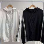 Two-Tone Line Hooded Anorak – Windbreaker Jacket