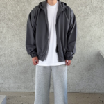 Gorpcore Oversized String Hooded Zip-Up – Windbreaker Jacket