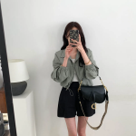 Свободный размер-Хаки-Куртки