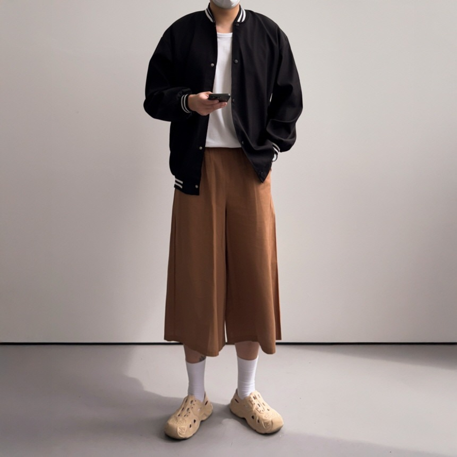 Varsity Oversized Stadium Windbreaker Jacket