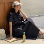 Лёгкое платье с запахом из нейлона для торжественных случаев