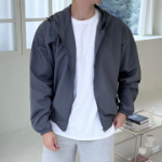 Woven Oversized Windbreaker Anorak – Men's Wind Jacket