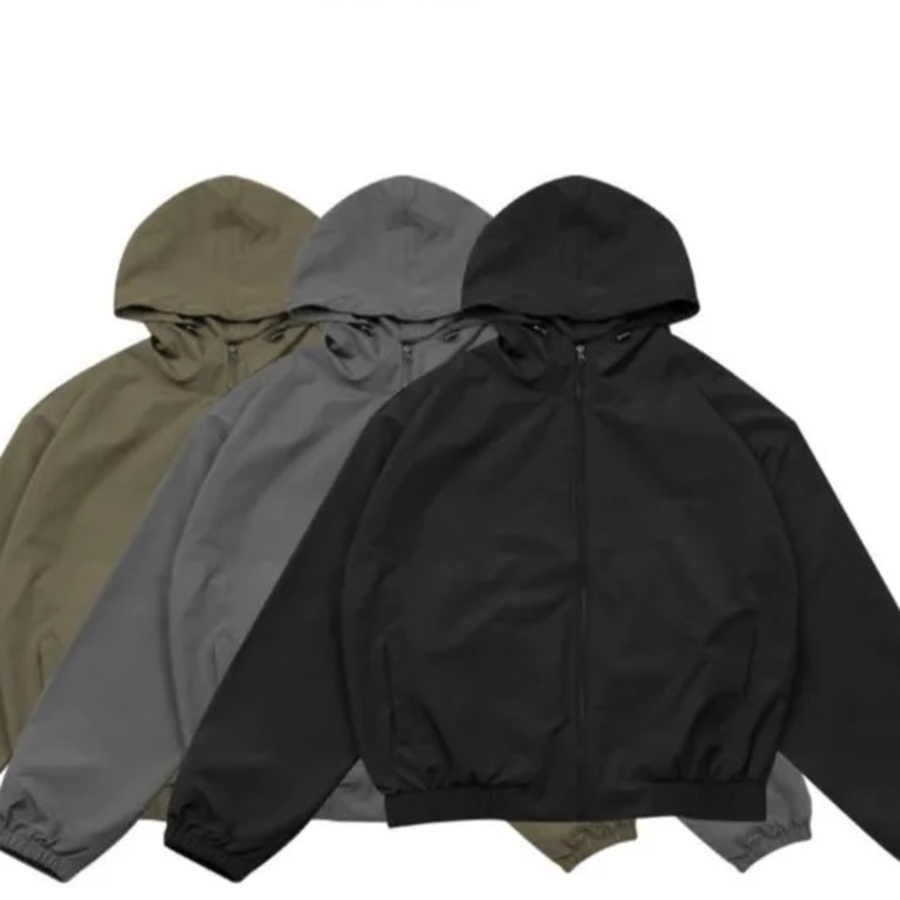 Woven Oversized Windbreaker Anorak – Men's Wind Jacket