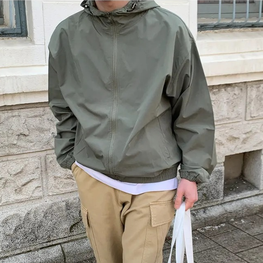 Transitional Unisex Windbreaker Hoodie Jacket – Spring Outerwear