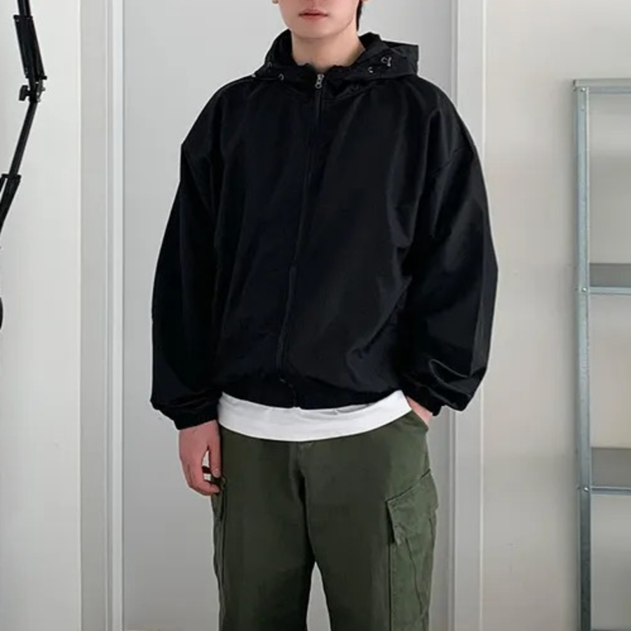 Transitional Unisex Windbreaker Hoodie Jacket – Spring Outerwear