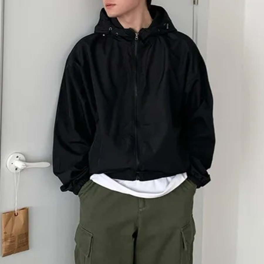 Transitional Unisex Windbreaker Hoodie Jacket – Spring Outerwear