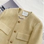 Parts No-Collar Tweed Jacket