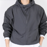 Gorpcore Oversized Nylon Hooded Windbreaker – Lightweight Zip-Up Jacket