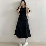 Лёгкое платье из нейлона с задним бантом и карманами