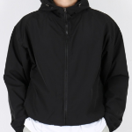 Gorpcore Oversized Nylon Hooded Windbreaker – Lightweight Zip-Up Jacket
