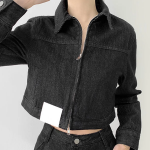 Свободный размер-BLACK BLUE-Жакеты