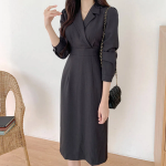 Универсальное платье длины миди для создания ярких образов