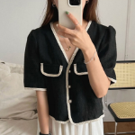 Tamila Tweed Short-Sleeve Jacket