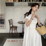 Слоистое платье миди в стиле лёгкого кэжуал