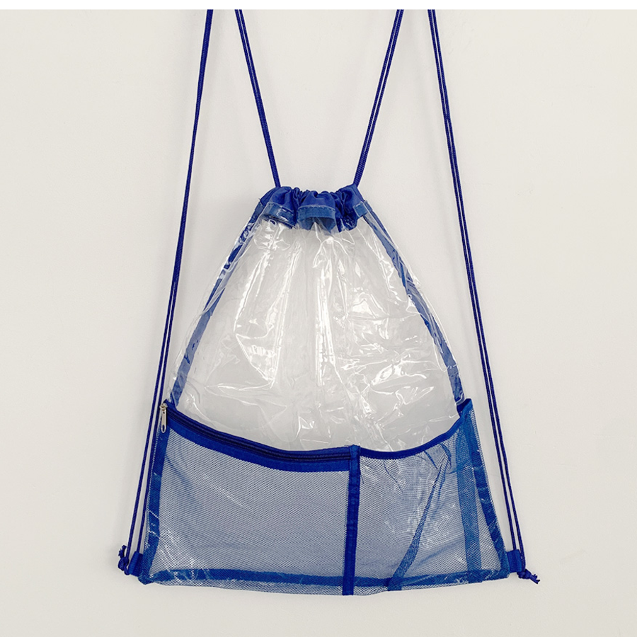 Clear Pocket Beach Bag — прозрачная и яркая сумка для пляжа, фестивалей и водных развлечений