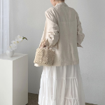 Loose Fit Women’s Linen Jacket