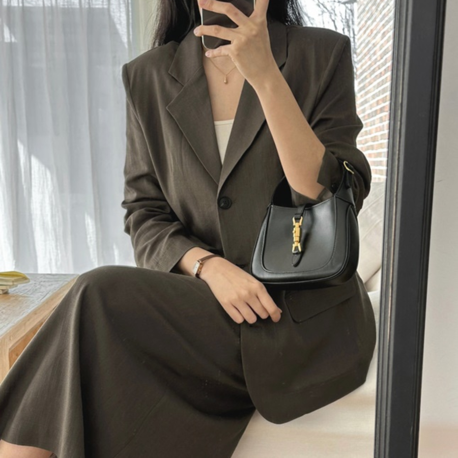 Loose Fit Women’s Linen Jacket