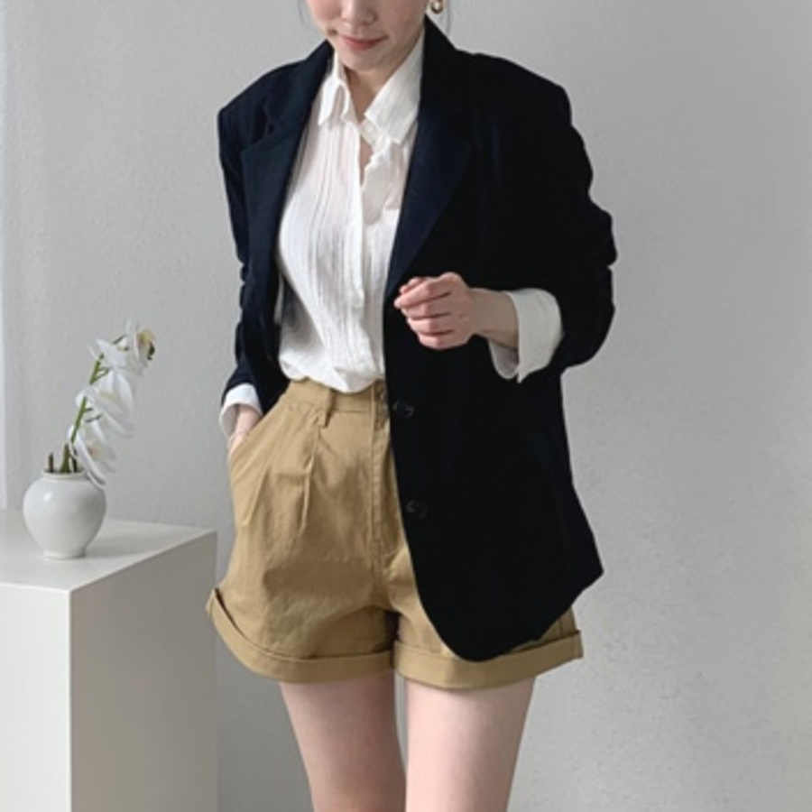 Loose Fit Women’s Linen Jacket