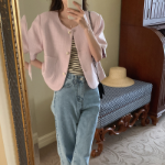 Janelle Tweed Short-Sleeve Jacket