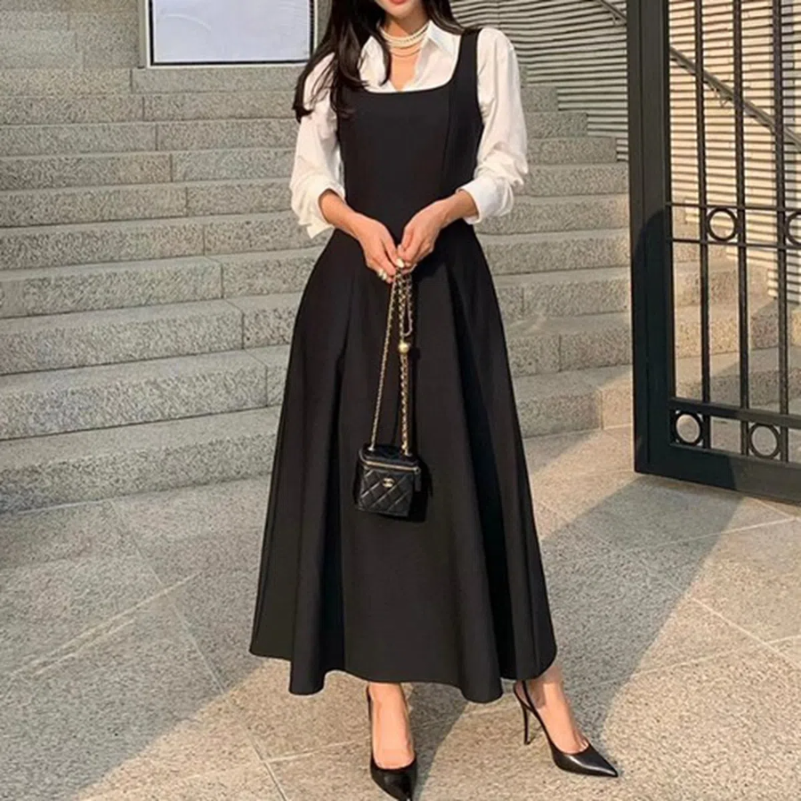 Длинное платье с романтичным силуэтом