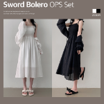 Свободный размер-Слоновая кость-Платье двойка