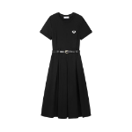 Длинное платье с короткими рукавами