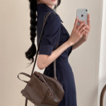 Платье-макси с воротником, короткими рукавами и юбкой «русалка»